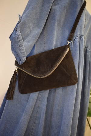 ONLGISELLE LEATHER CROSSOVER B Black/SHINY SIL