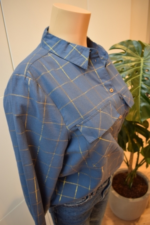 ONLVIV FR L-S SHIRT WVN Dark Denim