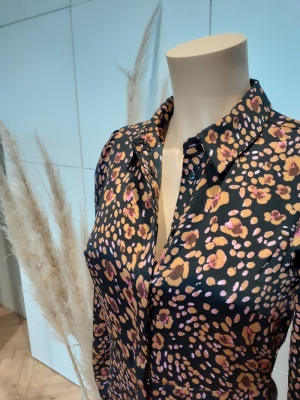 VMSANDRA LILLIAN L-S SHIRT DRE Black/SANDRA