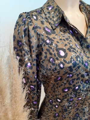 VMSANDRA LILLIAN L-S SHIRT DRE Beech/SANDRA