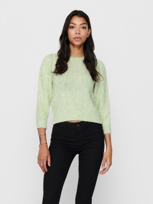ONLBENIN 3-4 PULLOVER KNT Pastel Green/W.