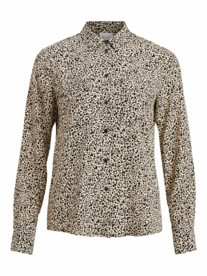 VILONNA L-S SHIRT -RX Sandshell/LEO