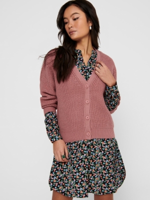 ONLSOOKIE MELTON LIFE L-S CAR Dusty Rose