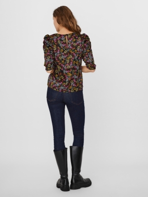 VMGAJA 2-4 O-NECK TOP FD20 GA Black/DEBBIE