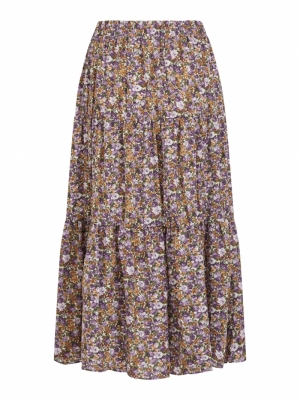 VIPALS MIDI SKIRT -RX Cloud Dancer/PU