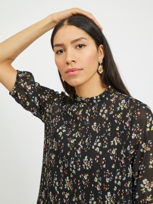 VIBLOSSOMS 2-4 DRESS-PB Black/W CD/BURN