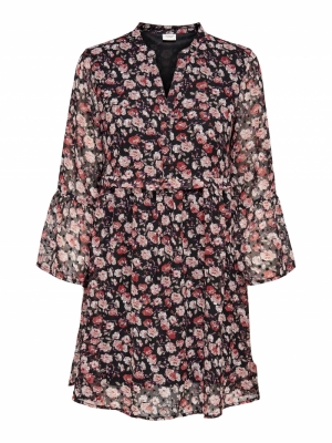 JDYKYLIE 7-8 SHORT DRESS WVN Black/PASTEL RO