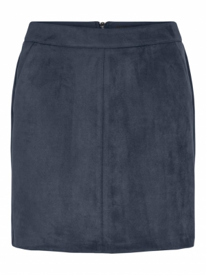 VMDONNADINA FAUXSUEDE SHORT SK Ombre Blue