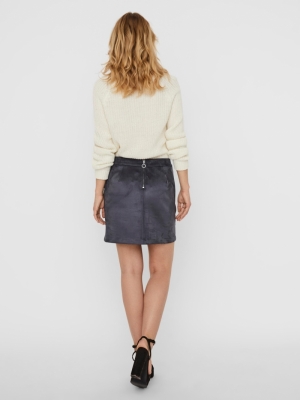 VMDONNADINA FAUXSUEDE SHORT SK Ombre Blue