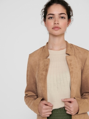 ONLSOHO FAUX SUEDE COATIGAN CC Toasted Coconut