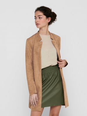 ONLSOHO FAUX SUEDE COATIGAN CC Toasted Coconut