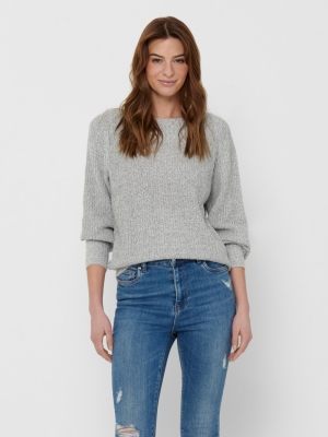 JDYWHITNEY MEGAN L-S BOATNECK Cloud Dancer/W