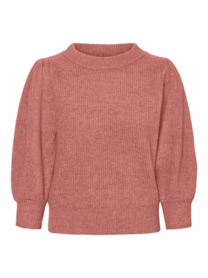 VMELLA 3-4 RIB BLOUSE GA BOO Old Rose/MELANG