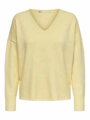 ONLRICA LIFE L-S V-NECK PULLO Sunshine/W. MEL
