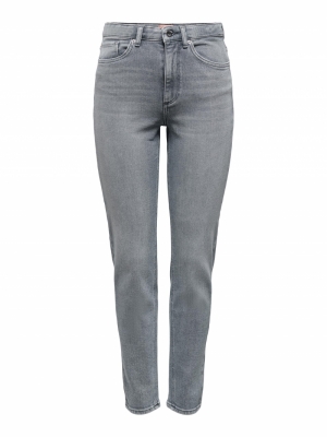 ONLVENEDA LIFE MOM JEANS BB RE Medium Grey Den