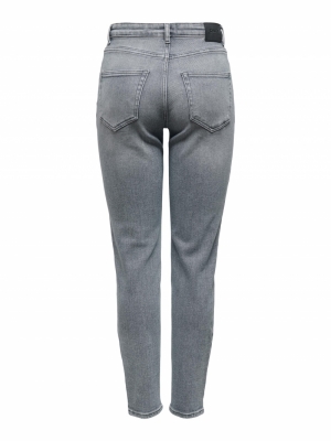 ONLVENEDA LIFE MOM JEANS BB RE Medium Grey Den