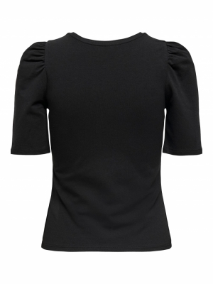 ONLLIVE LOVE LIFE 2-4 PUFF TOP Black
