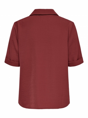 ONLSKY S-S SHIRT SOLID NOOS WV Spiced Apple