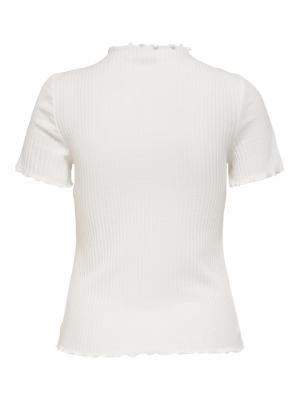 ONLEMMA S-S HIGHNECK TOP NOOS Egret