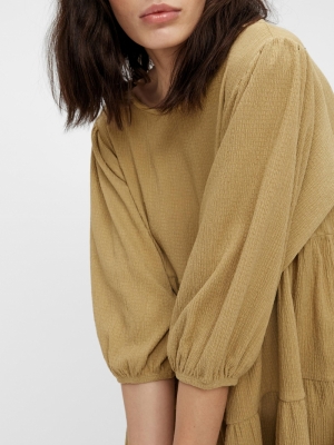 OBJSIF 3-4 DRESS 113 Khaki