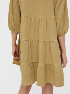 OBJSIF 3-4 DRESS 113 Khaki