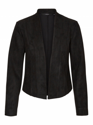 VMRAY L-S FAUX SUEDE BLAZER TL Black