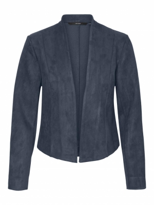 VMRAY L-S FAUX SUEDE BLAZER TL Ombre Blue
