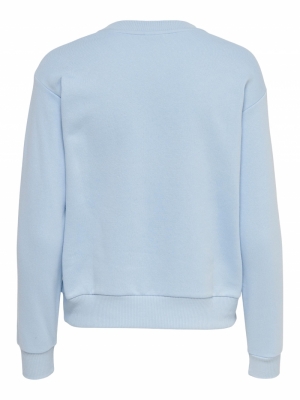 JDYPARIS LIFE L-S SWEAT JRS R Chambray Blue/P