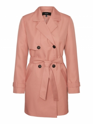 VMCELESTE 3-4 TRENCHCOAT COL Old Rose