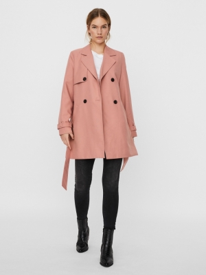 VMCELESTE 3-4 TRENCHCOAT COL Old Rose
