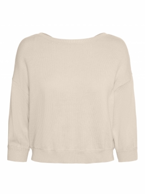 VMAYLA 3-4 SHORT V-BACK BLOUSE Birch