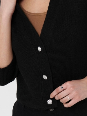 JDYAIDA 3-4 BUTTONS CARDIGAN K Black