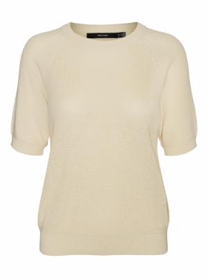 VMNEWLEX SUN SS O-NECK BLOUSE Birch