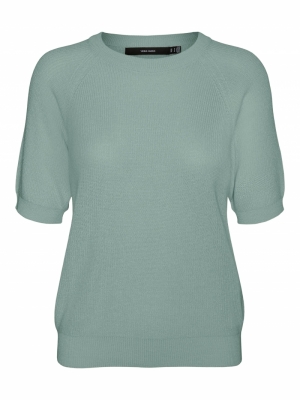 VMNEWLEX SUN SS O-NECK BLOUSE Jadeite