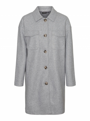 VMDAFNERAY COAT GA BOOS Light Grey Mela
