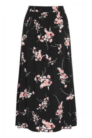 BYMMJOELLA MIDI SKIRT - Black mix