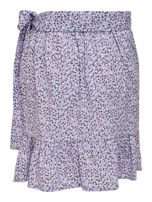 ONLOLIVIA WRAP SKIRT WVN NOOS Chinese Violet/