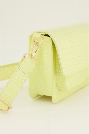 Tas croco Geel
