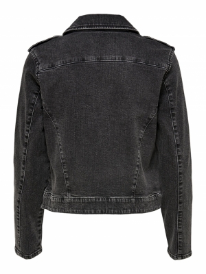 JDYBETTY LIFE STRETCH BIKER JK Grey Denim