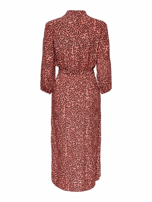 ONLANNEMONE 3-4 MIDI DRESS WV Faded Rose/SUNS