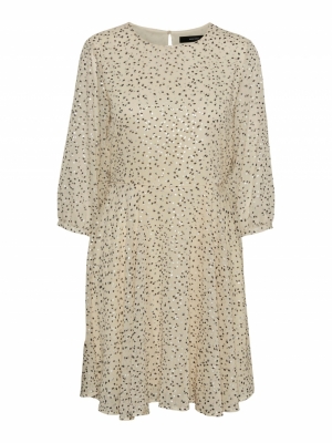 VMJOT 3-4 SHORT DRESS WVN GA C Birch/NAVY BLAZ