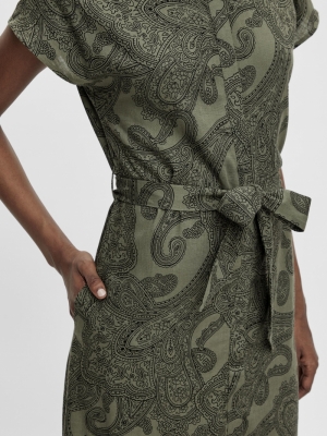 OBJADILLA S-S DRESS 115 Deep Lichen Gre