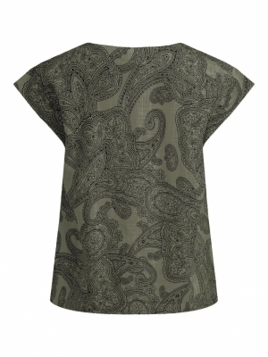OBJADILLA S-S TOP 115 Deep Lichen Gre