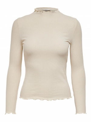 ONLEMMA L-S HIGH NECK TOP NOOS Birch