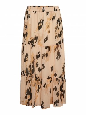 VMSASHA HW ANKLE SKIRT WVN GA Toasted Almond/