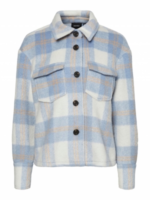 VMPERNILLE SHORT CHECK JACKET Birch/CHECKS