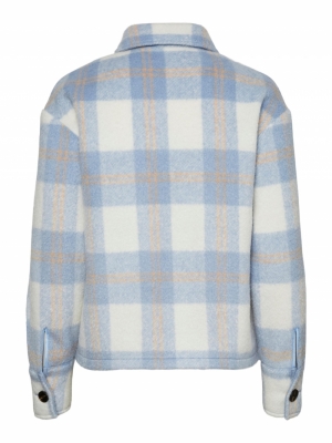 VMPERNILLE SHORT CHECK JACKET Birch/CHECKS