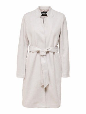 ONLVICTORIA WRAP SOHO COAT CC Pumice Stone