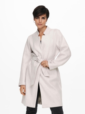 ONLVICTORIA WRAP SOHO COAT CC Pumice Stone