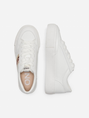 ONLLIV-5 PU SIDE PANEL SNEAKER White